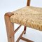 Brutalist Oak & Paper Cord Dining Chairs, 1960s, Set of 6, Image 9