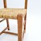 Brutalist Oak & Paper Cord Dining Chairs, 1960s, Set of 6 12