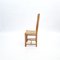 Brutalist Oak & Paper Cord Dining Chairs, 1960s, Set of 6, Image 4