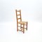 Brutalist Oak & Paper Cord Dining Chairs, 1960s, Set of 6, Image 2