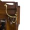 German Art Nouveau Oak Wardrobe with Brass Hooks 10