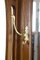 German Art Nouveau Oak Wardrobe with Brass Hooks, Image 8