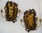 Sconces in Giltwood with Brass Arms, 1950s, Set of 2 1