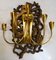 Sconces in Giltwood with Brass Arms, 1950s, Set of 2, Image 3