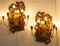 Sconces in Giltwood with Brass Arms, 1950s, Set of 2 2