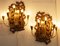 Sconces in Giltwood with Brass Arms, 1950s, Set of 2, Image 2