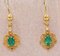 Emerald, Diamond and Yellow Gold Filigree Earrings, Set of 2 1