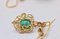 Orecchini con smeraldo, diamanti e filigrana in oro giallo, set di 2, Immagine 9