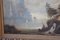 Antique Oil Painting on Canvas Depicting Lake Landscape 6