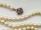 Akoya Pearl Necklace with White Gold and Ruby Clasp 6