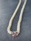 Akoya Pearl Necklace with White Gold and Ruby Clasp 2