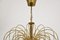 Italian Murano Glass Crystal & Gilt Brass Waterfall Chandelier, 1970s 15