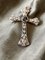 Crucifix Art Déco en Diamant, Saphir et Obsidienne 2