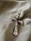 Portuguese Art Deco Crucifix in Diamond, Sapphire & Obsidian 3