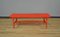 Solid Wood Slat Bench in Red Enamel, Italy, 1960s, Image 2