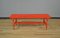 Solid Wood Slat Bench in Red Enamel, Italy, 1960s, Image 3