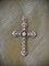 Crucifix Art Nouveau en Argent, Or et Diamant 1