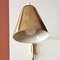 Lampada da parete o applique Mid-Century regolabile in ottone di Jacques Biny per Luminalité, anni '50, Immagine 12