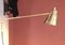 Verstellbare Mid-Century Wandlampe oder Wandleuchte aus Messing von Jacques Biny für Luminalité, 1950er 4