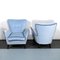 Mid-Century Italian Azure Velvet Armchairs in the Style of Gio Ponti, Set of 2 12