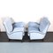 Mid-Century Italian Azure Velvet Armchairs in the Style of Gio Ponti, Set of 2, Image 9