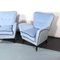 Mid-Century Italian Azure Velvet Armchairs in the Style of Gio Ponti, Set of 2 6