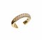Band Ring in Yellow Gold and Diamonds, Image 1