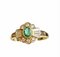 Emerald, Diamond & Yellow Gold Ring 1