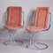 Alcantara & Chromed Steel Tubular Chairs from Tecnosalotto, 1970s, Set of 4 6