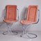 Alcantara & Chromed Steel Tubular Chairs from Tecnosalotto, 1970s, Set of 4, Image 6