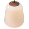 Vintage Industrial White Opaline Milk Glass Pendant Light from Philips 4