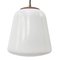 Vintage Industrial White Opaline Milk Glass Pendant Light from Philips, Image 1