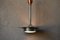 Large Art Deco Glass and Metal Pendant Lamp 1