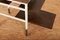 Bar Cart with White Painted Solid Wood Frame 6