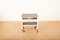Bar Cart with White Painted Solid Wood Frame 1