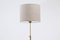 Swedish Modern Floor Lamp in Brass, Rope & Fabric, 1940s 3