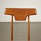 Beech, Mahogany, Fabric & Foam Chairs, Italy, 1950s or 1960s, Set of 4 3