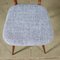Beech, Mahogany, Fabric & Foam Chairs, Italy, 1950s or 1960s, Set of 4 4