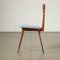 Beech, Mahogany, Fabric & Foam Chairs, Italy, 1950s or 1960s, Set of 4 7