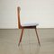 Beech, Mahogany, Fabric & Foam Chairs, Italy, 1950s or 1960s, Set of 4 9
