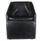 Black Leatherette Armchair, 1980s 1