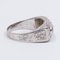 Antique Platinum Ring with Cut Diamonds, 1940s, Image 4