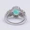 18K Gold Ring with Central Emerald and Diamonds, Image 5