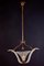 Lampe à Suspension Art Déco en Verre de Murano par Ercole Barovier, 1940 6