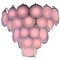 Pink Murano Glass Disc Chandelier, Italy, 1970s, Image 1
