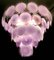 Pink Murano Glass Disc Chandelier, Italy, 1970s, Image 6