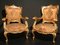 19th-Century Italian Gilt Living Room Set with Sofa and Armchairs, Set of 3 2