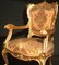 19th-Century Italian Gilt Living Room Set with Sofa and Armchairs, Set of 3 7