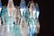 Lámpara de araña Poliedri de cristal de Murano color zafiro, Imagen 13