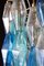 Lámpara de araña Poliedri de cristal de Murano color zafiro, Imagen 17